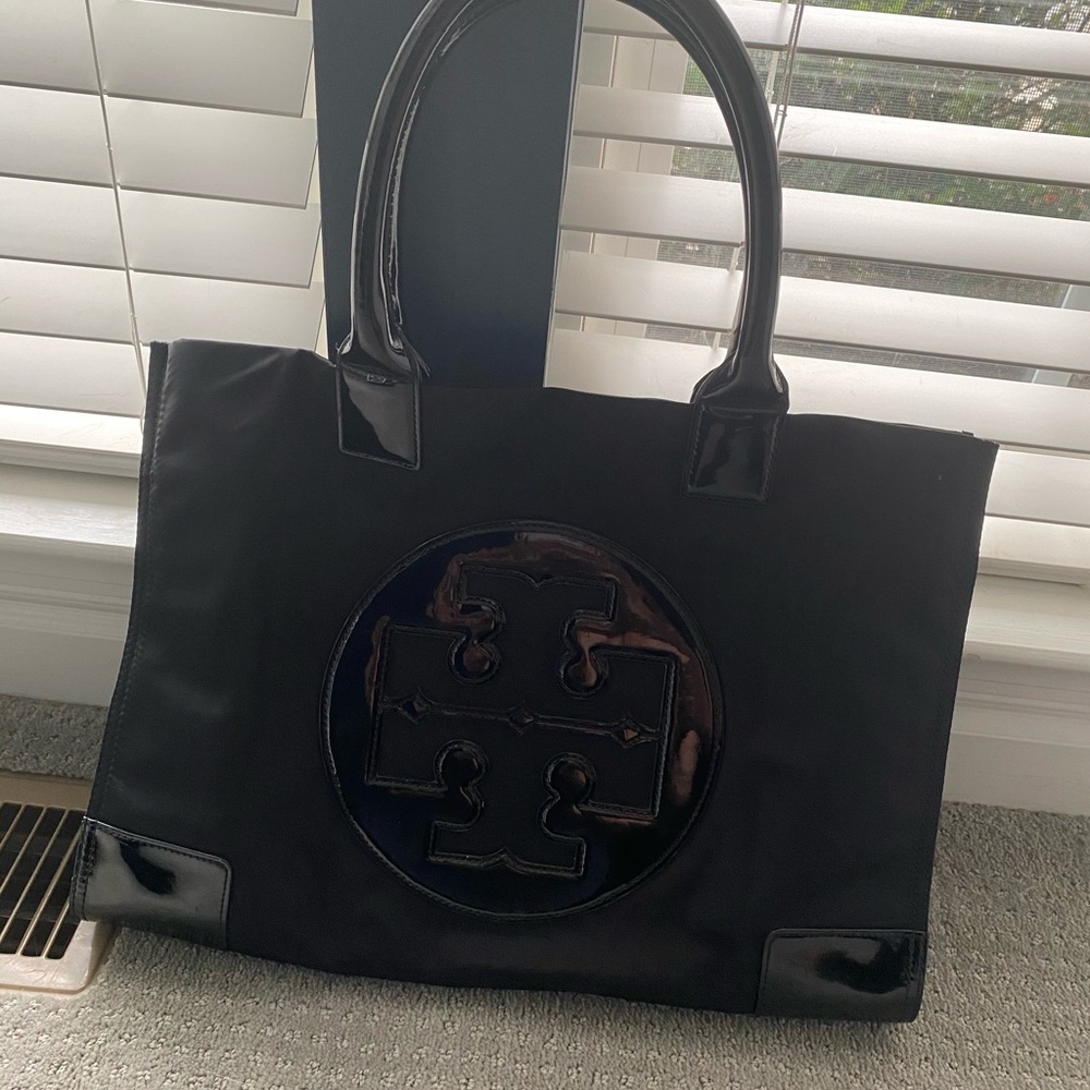 Tory Burch Ella Patent Nylon Tote